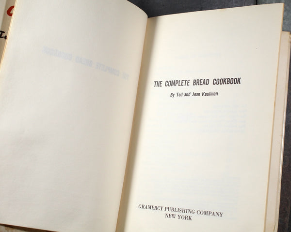 The Complete Bread Cookbook by Ted & Jean Kaufman | 1969 Mid-Century Bread-Making Cookbook | Bixley Shop