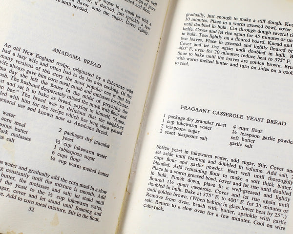 The Complete Bread Cookbook by Ted & Jean Kaufman | 1969 Mid-Century Bread-Making Cookbook | Bixley Shop