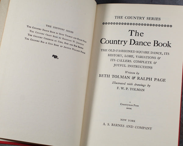 The Country Dance Book by Beth Holman and Ralph Page | 1937 Square Dancing Book | Bixley Shop