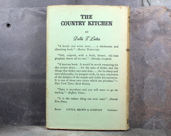 The Country Kitchen by Della T. Lutes | 1941 Novel with Recipes | Farm Life Novel | Bixley Shop