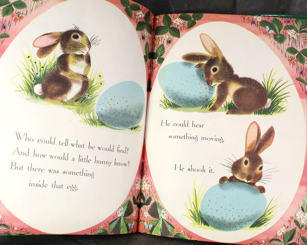 The Golden Egg Book by Margaret Wise Brown | Illustrated by Leonard Weisgard | 1947 Vintage Children's Picture Book | Easter Bunny