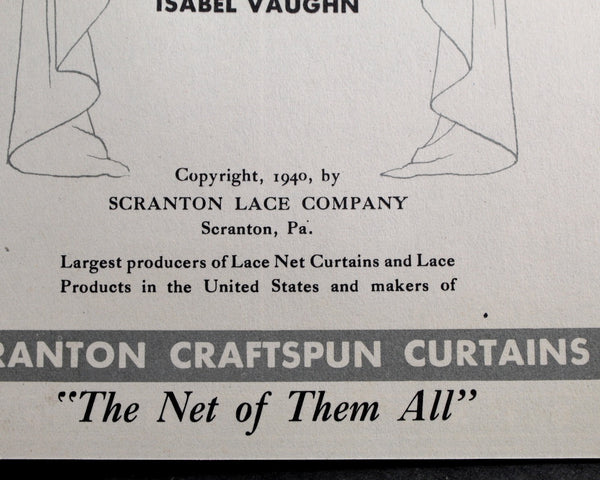 The Inexpensive Way to Decorate by Scranton Lace Company | Written by Lurelle Guild | 1940 Interior Design Booklet | Lace Curtains