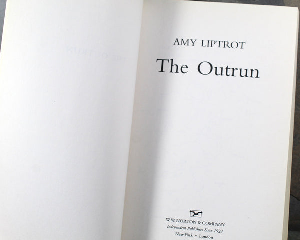 RARE! Advanced, Uncorrected Proof of The Outrun: A Memoir by Amy Liptrot, 2016 | Paperback Advanced Copy | Best Non-Fiction Book, 2016