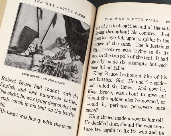 The Wee Scotch Piper by Madeline Brandeis | 1929 Children's Book | Children of All Lands Series | Black & White Photos of Scotland