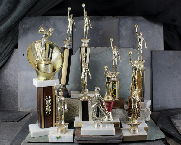 1970s Sports Trophies | Your Choice of Basketball, Baseball, Golf, etc. | Vintage High School Trophies | Bixley Shop