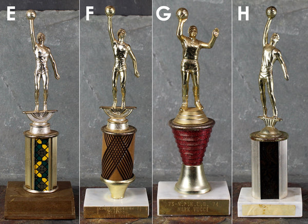 1970s Sports Trophies | Your Choice of Basketball, Baseball, Golf, etc. | Vintage High School Trophies | Bixley Shop