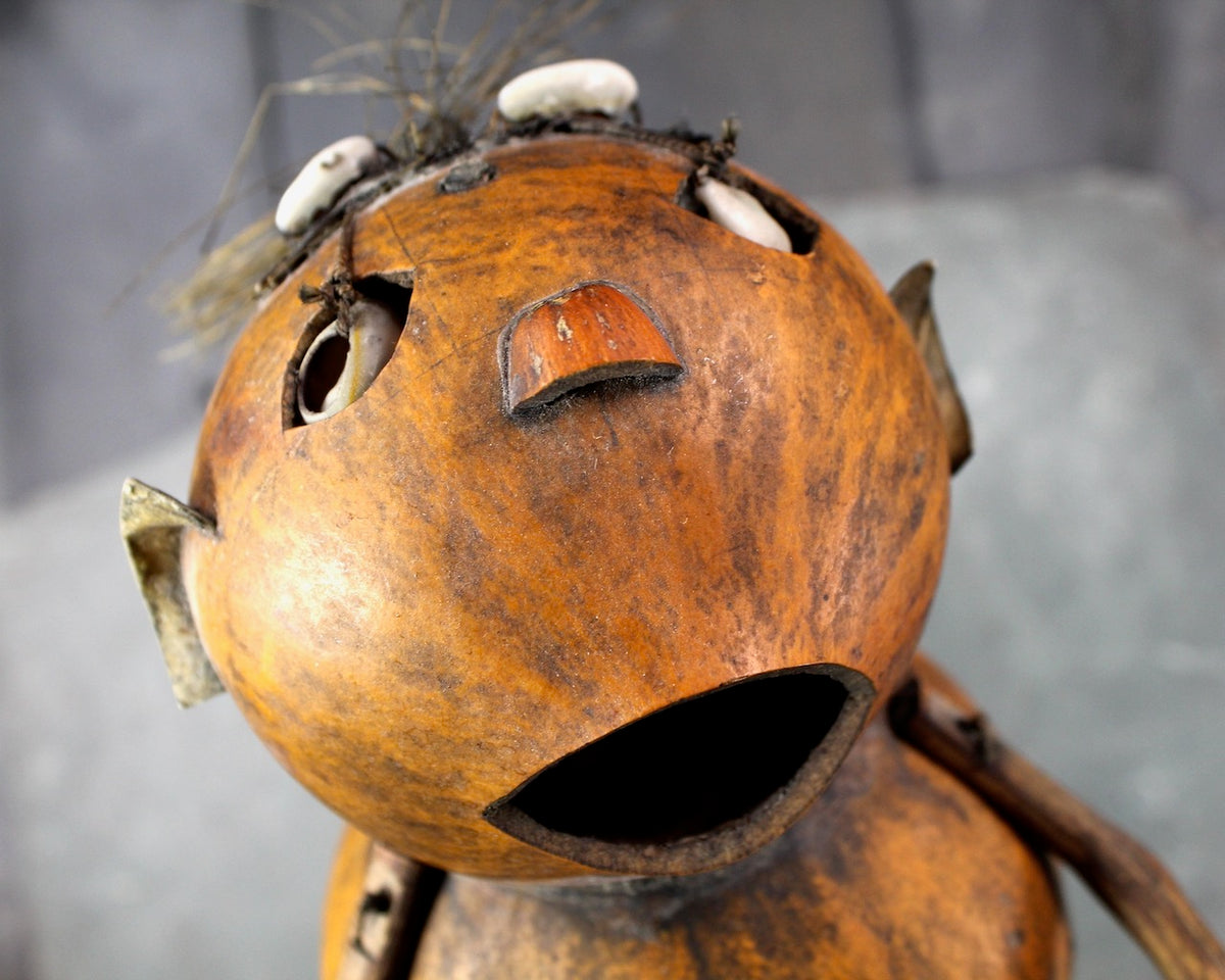 Traditional African Gourd Rattle Instrument | Kenya Folk Art Percussio ...