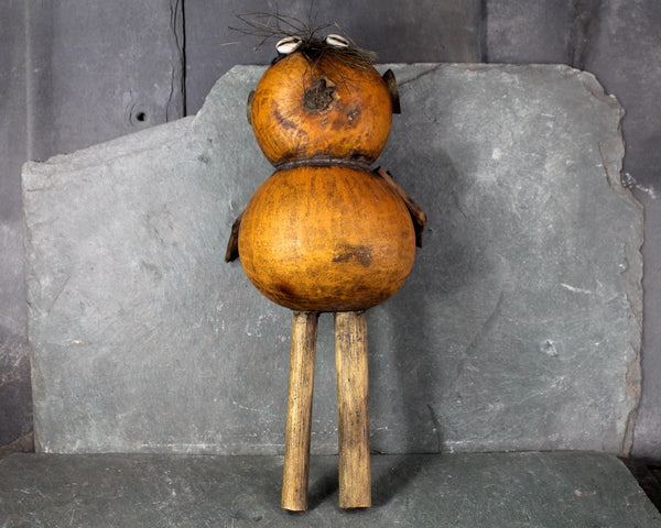 Traditional African Gourd Rattle Instrument | Kenya Folk Art Percussion Instrument | Cowrie Shell Rattle/Maraca | Bixley Shop