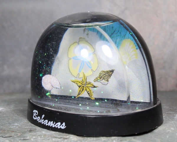 Vintage Bahamas Flamingo Souvenir Snow Globe | 1970s Bahamas Snow Globe | Bahamas Souvenir | Bixley Shop