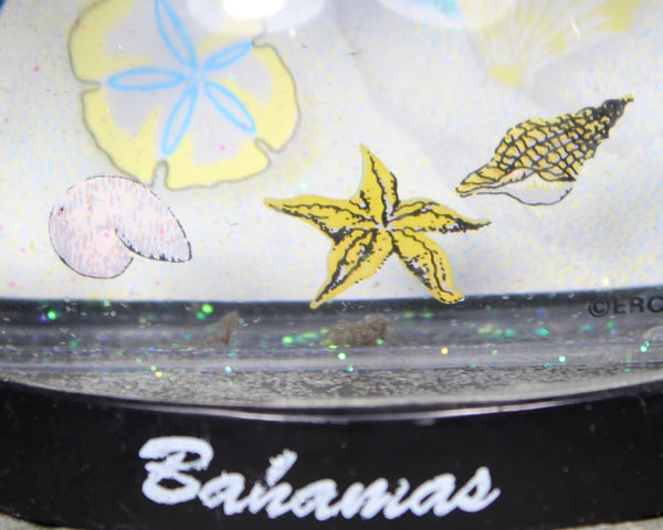 Vintage Bahamas Flamingo Souvenir Snow Globe | 1970s Bahamas Snow Globe | Bahamas Souvenir | Bixley Shop