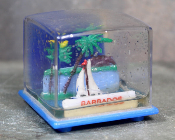 Vintage Barbados Souvenir Snow Globe | 1970s Barbados Snow Globe | Caribbean Snow Globe| Bixley Shop