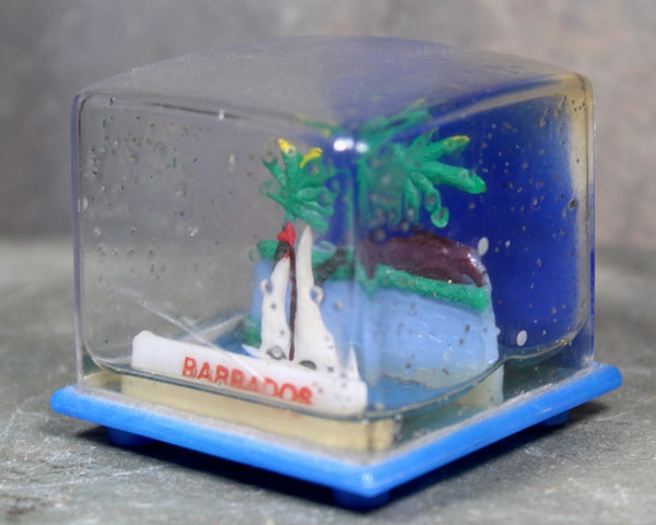 Vintage Barbados Souvenir Snow Globe | 1970s Barbados Snow Globe | Caribbean Snow Globe| Bixley Shop