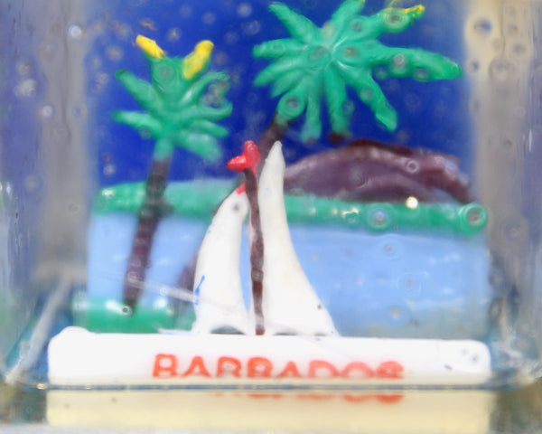 Vintage Barbados Souvenir Snow Globe | 1970s Barbados Snow Globe | Caribbean Snow Globe| Bixley Shop