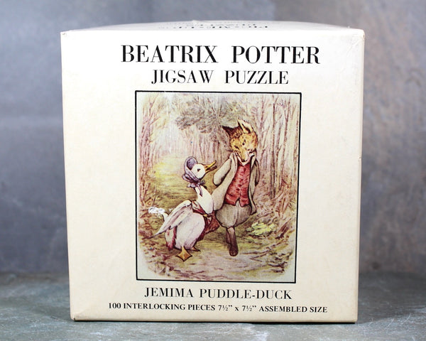 Set of 2 Beatrix Potter Pic-Me-Up Puzzles | Gameophiles Unlimited 7 1/2" Puzzles | 100 Piece Cardboard Interlocking Puzzles | Bixley Shop