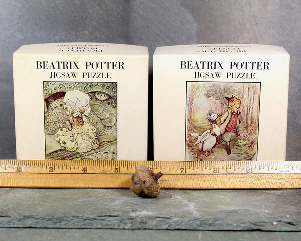 Set of 2 Beatrix Potter Pic-Me-Up Puzzles | Gameophiles Unlimited 7 1/2" Puzzles | 100 Piece Cardboard Interlocking Puzzles | Bixley Shop