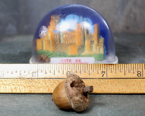 RARE! Vintage Citadel of Carcassonne, France Souvenir Snow Globe | 1970s French Souvenir Snow Globe | Bixley Shop