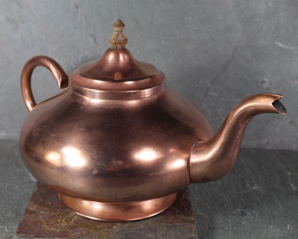 Vintage Portuguese Copper Teapot  | Aladdin Style Teapot | Vintage Portuguese Copper | Bixley Shop