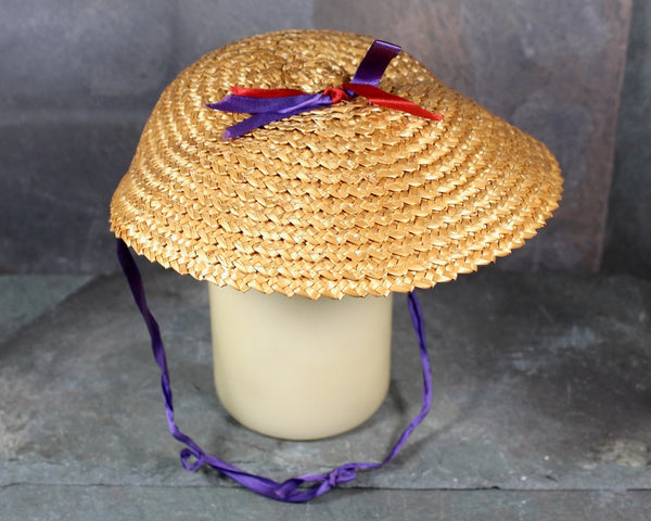 Vintage Doll Hat | Woven Doll Sun Hat | Straw Doll Sun Hat | Bixley Shop