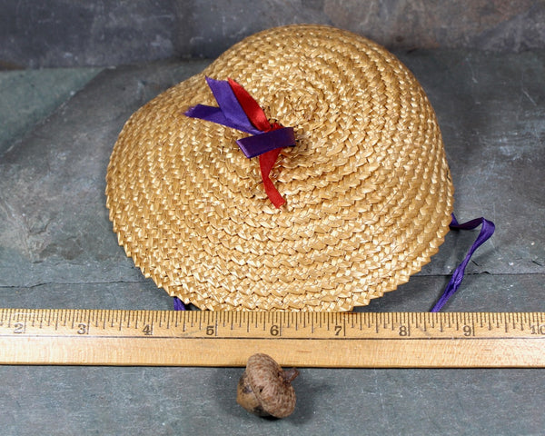 Vintage Doll Hat | Woven Doll Sun Hat | Straw Doll Sun Hat | Bixley Shop