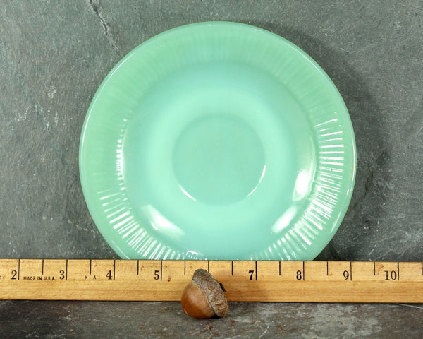 Set of 2 Vintage Fire King Jadeite Saucers | Vintage Jadeite | 6" Saucers | Collectible Glass | Bixley Shop