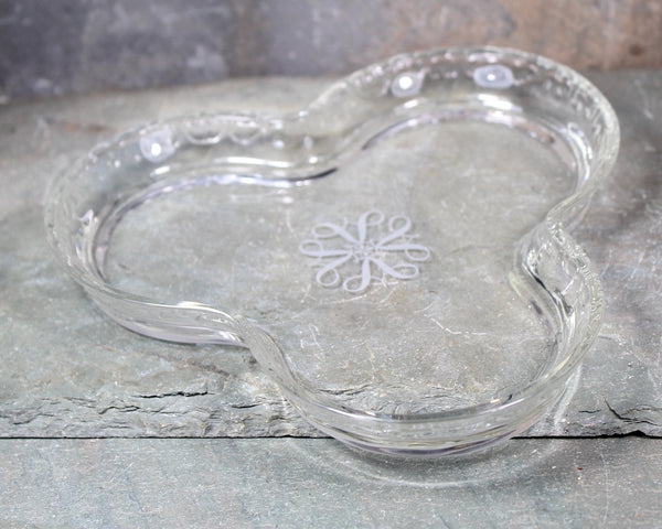 Glass Clover Trinket Dish |  Vintage Glass Dish | Bixley Shop