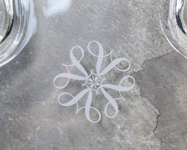 Glass Clover Trinket Dish |  Vintage Glass Dish | Bixley Shop