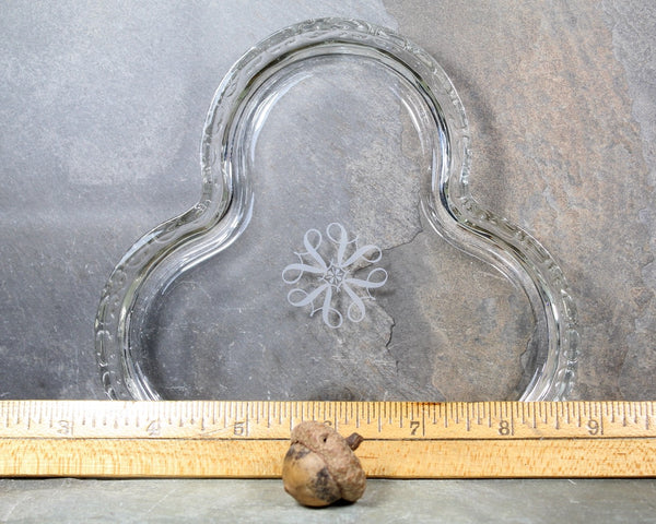 Glass Clover Trinket Dish |  Vintage Glass Dish | Bixley Shop