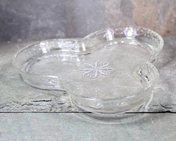 Glass Clover Trinket Dish |  Vintage Glass Dish | Bixley Shop