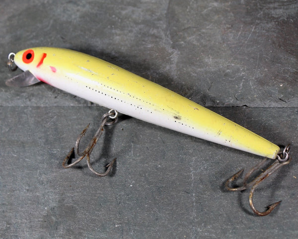 Set of 3 Vintage Large Fishing Lures | Circa 1950s | 1 Wooden and 2 Plastic Large Fishing Lures  | Bixley Shop