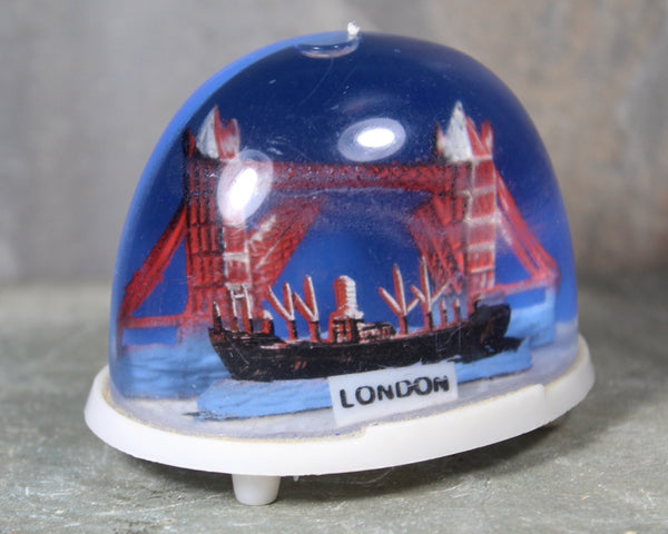 Vintage London, England Souvenir Snow Globe | 1970s London Snow Globe | Tower Bridge | London Bridge | Bixley Shop