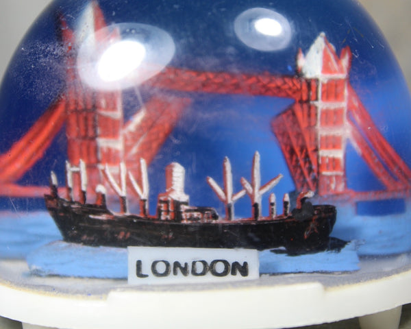 Vintage London, England Souvenir Snow Globe | 1970s London Snow Globe | Tower Bridge | London Bridge | Bixley Shop