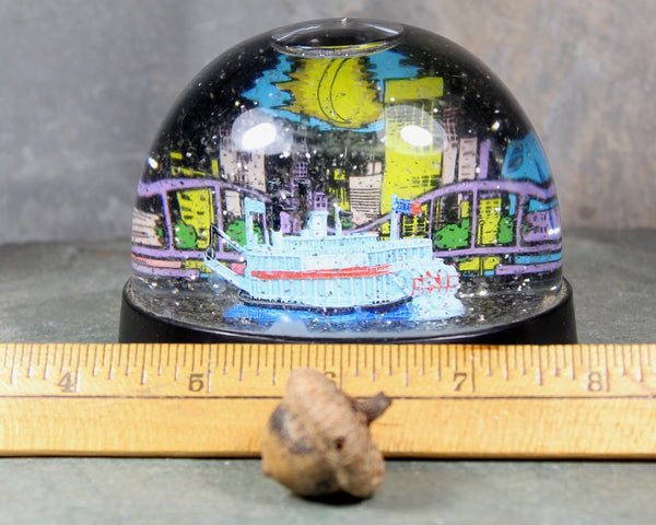 Vintage Memphis, Tennessee Souvenir Snow Globe | 1970s Memphis Snow Globe | Steamboat Snow Globe | Bixley Shop