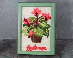 Vintage Framed Floral Needlepoint | Your Choice of Design | Framed Vintage Needlepoint | Bixley Shop