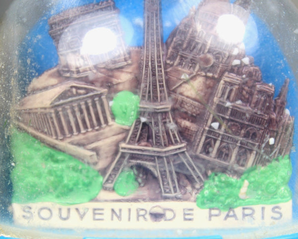 RARE! Vintage Paris Souvenir Snow Globe | 1970s Paris France Snow Globe | Eiffel Tower | Made in France | Bixley Shop