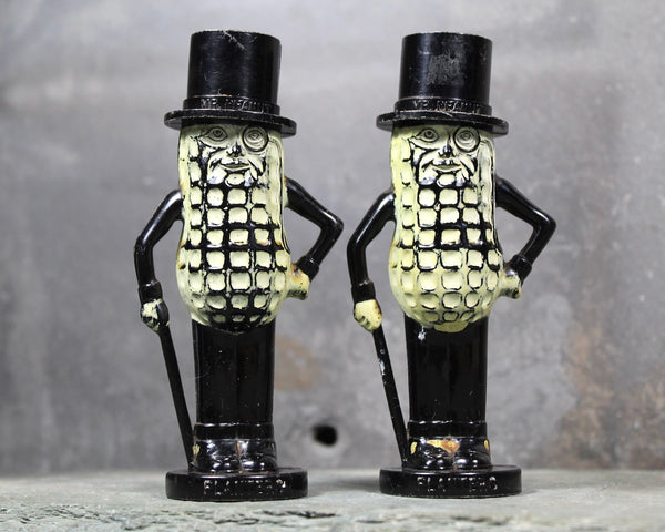 Mr Peanut Salt and Pepper Shakers | Planters Peanut Company Plastic Salt & Pepper Shakers | Classic Kitsch | Billy Shop