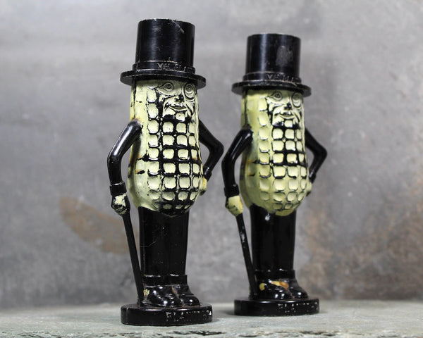 Mr Peanut Salt and Pepper Shakers | Planters Peanut Company Plastic Salt & Pepper Shakers | Classic Kitsch | Billy Shop