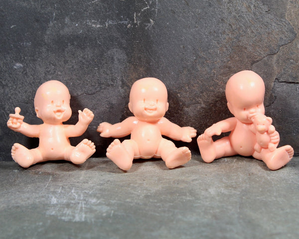 Set of 17 Baby Dolls for Crafting | Circa 1970s | Adorable Babies in Different Poses | Bixley Shop
