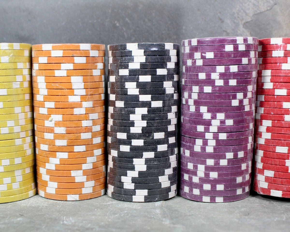 Stack of 25 Poker Chips | Your Choice of Color | Vintage Las Vegas | H ...