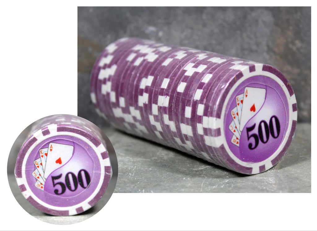 Stack of 25 Poker Chips | Your Choice of Color | Vintage Las Vegas | H ...