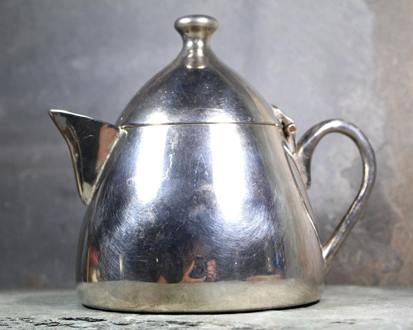 1960s Atomic Creamer | Vintage Silverplate Lidded Creamer | Bixley Shop