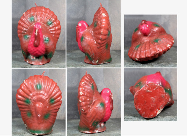 Vintage Turkey Candle | 1950s Vintage Thanksgiving Turkey Candle | Vintage Thanksgiving | Bixley Shop