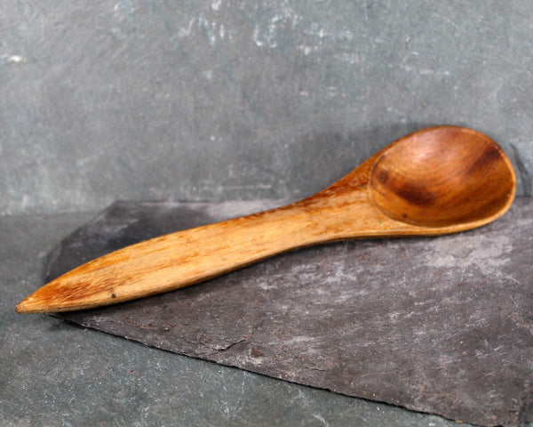 Set of 7 Antique Kitchen Tools | Wooden Masher, Garlic Press, Bottle Opener, File, Wooden Spoon, Metal Masher, Spindle | Vintage Kitchen