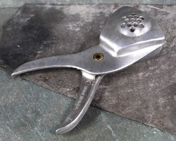 Set of 7 Antique Kitchen Tools | Wooden Masher, Garlic Press, Bottle Opener, File, Wooden Spoon, Metal Masher, Spindle | Vintage Kitchen