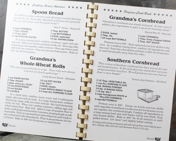 VIRGINIA Cookbook by Janice Therese Mancuso | Cooking Across America Series | 2004 | Bixley Shop