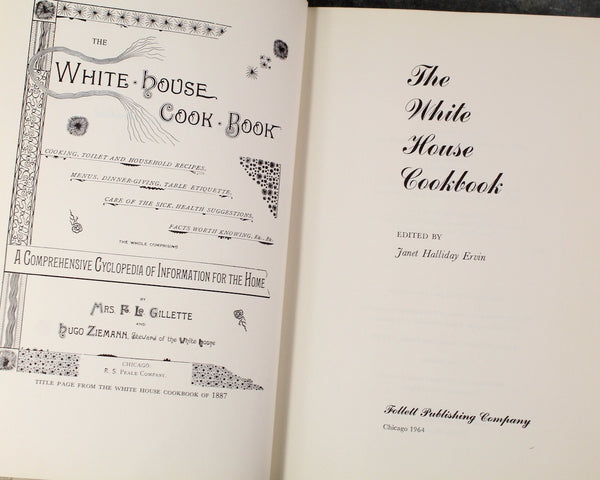 The White House Cook Book by Janet Halliday Ervin | Published in 1964 | Bixley Shop