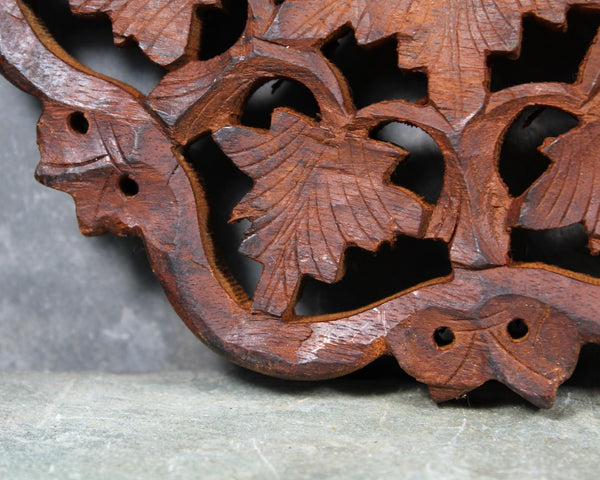 Vintage Carved Wooden Owl Trivet | Rustic Kitchen Trivet | Bixley Shop