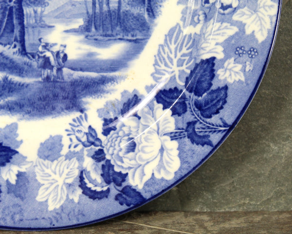 Woods Ware Enoch Wood's English Scenery 2 Small Plates | English Porcelain | Appetizer and Dessert Plates | Bixley Shop