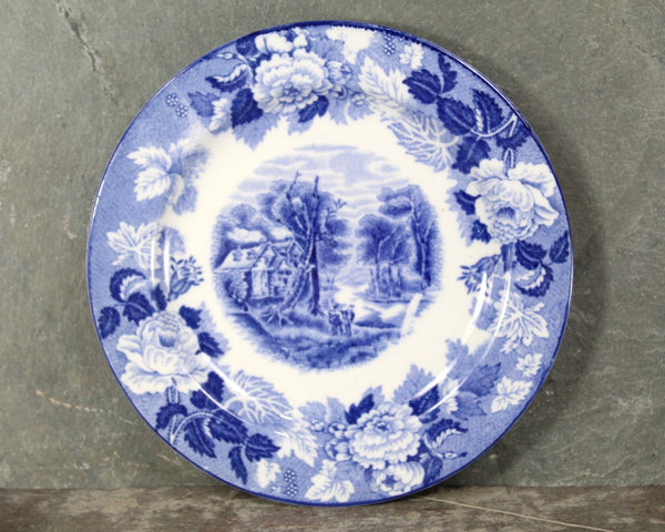 Woods Ware Enoch Wood's English Scenery 2 Small Plates | English Porcelain | Appetizer and Dessert Plates | Bixley Shop