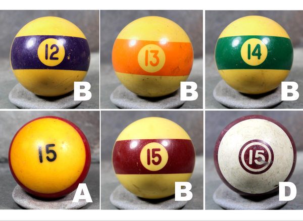 Vintage Pool Balls - YOUR CHOICE from a Variety of Gorgeous Vintage Pool Balls from Different Sets - 1920s-1950s - Billiards