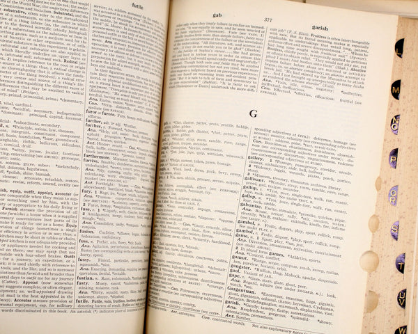 Webster's Dictionary of Synonyms FIRST EDITION by Webster's Dictionary, 1942 - Webster's First Thesaurus